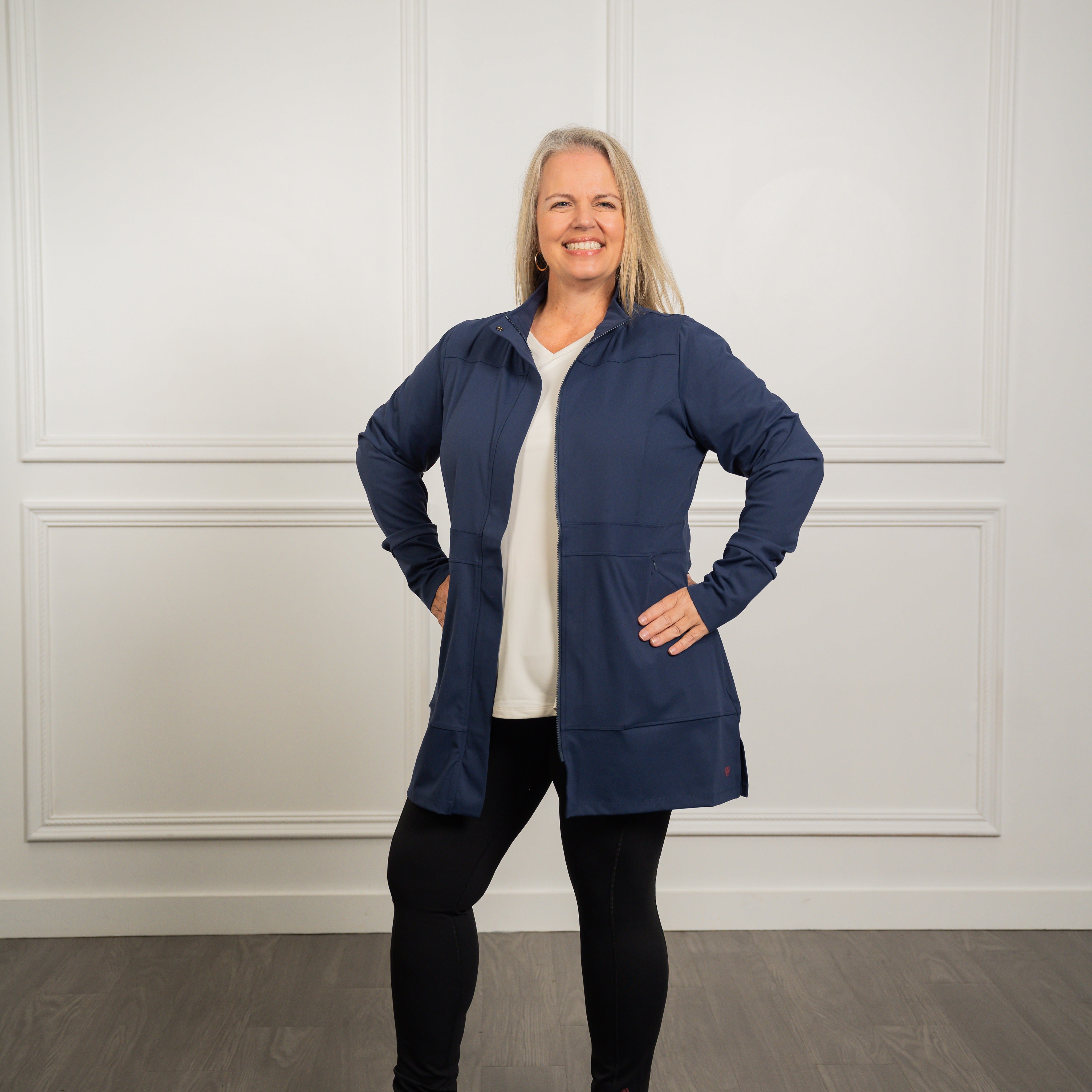 Madison Long Jacket - Lightweight & Bum-Covering | AnyAge Wear