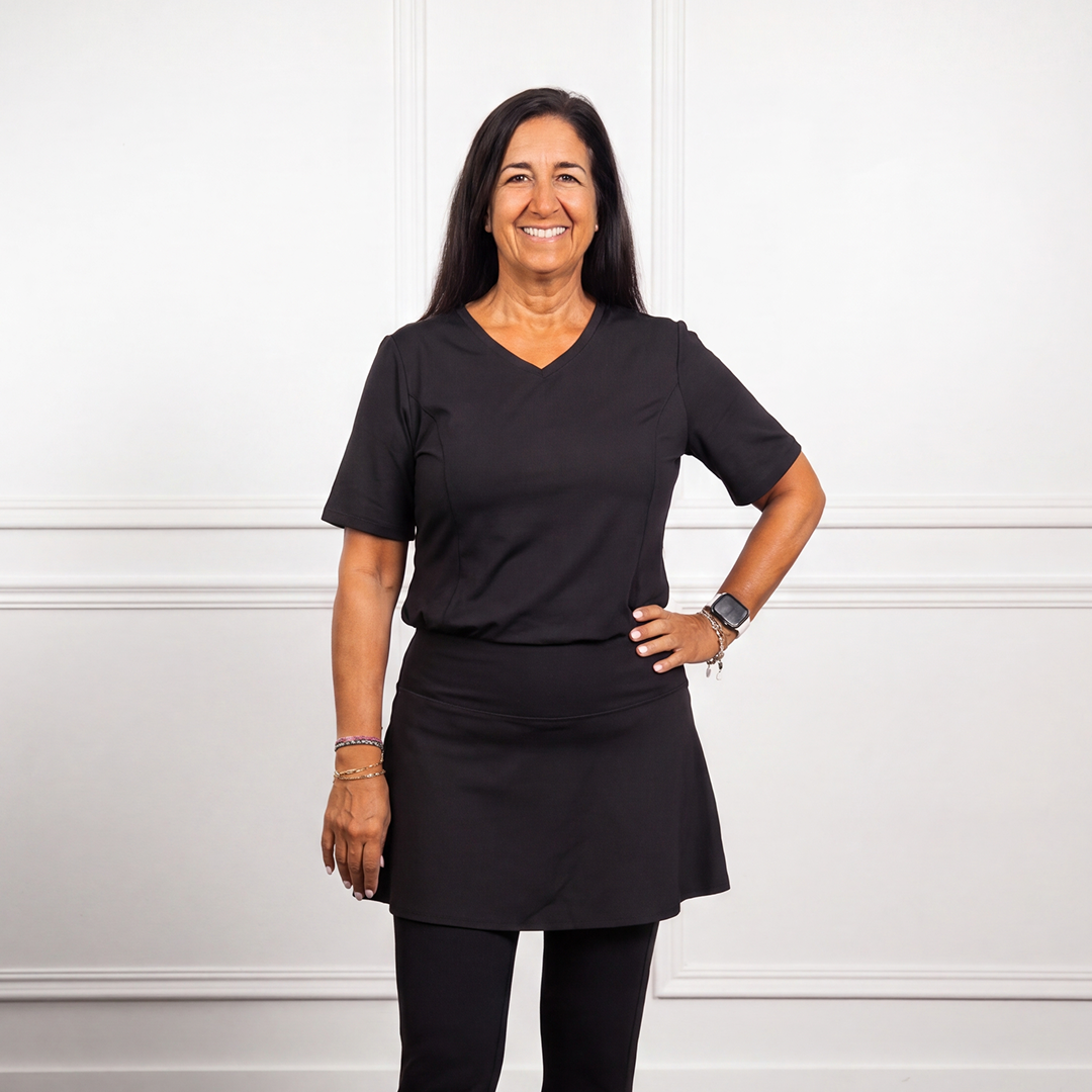 Anti-Muffin-Top Flowy Tee (SL-CTL)