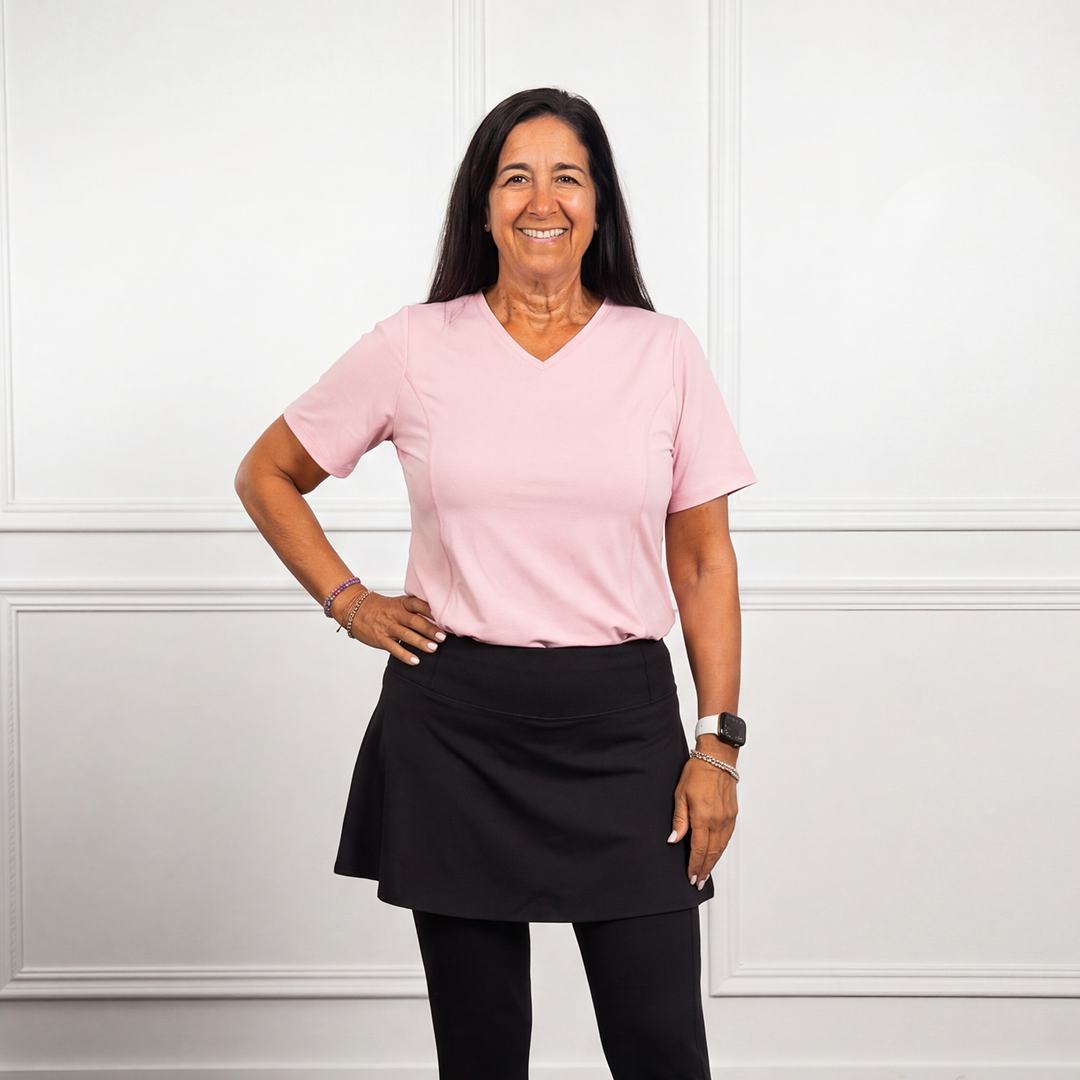 Anti-Muffin-Top Flowy Tee (SL-CTL)