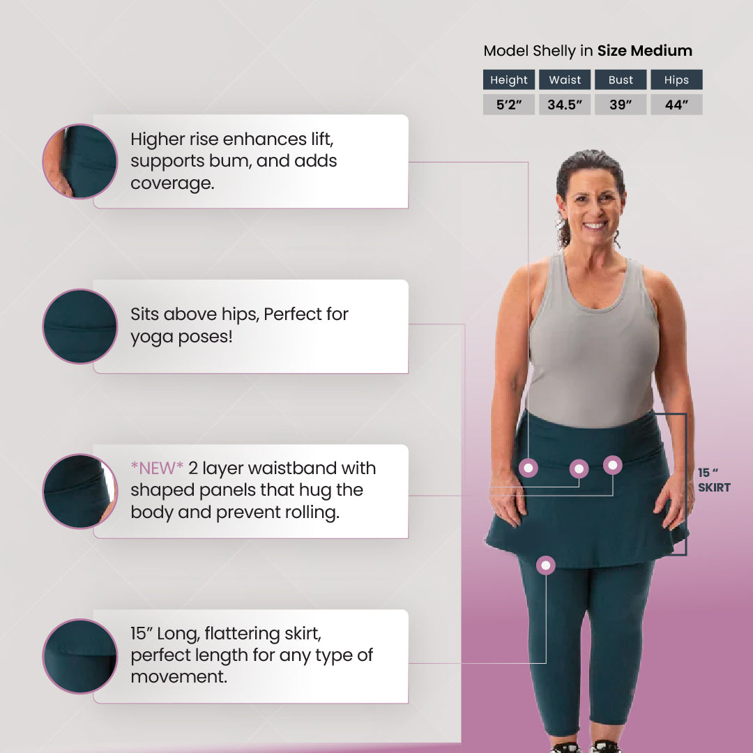 15" Summit Skirted Leggings w/Pockets