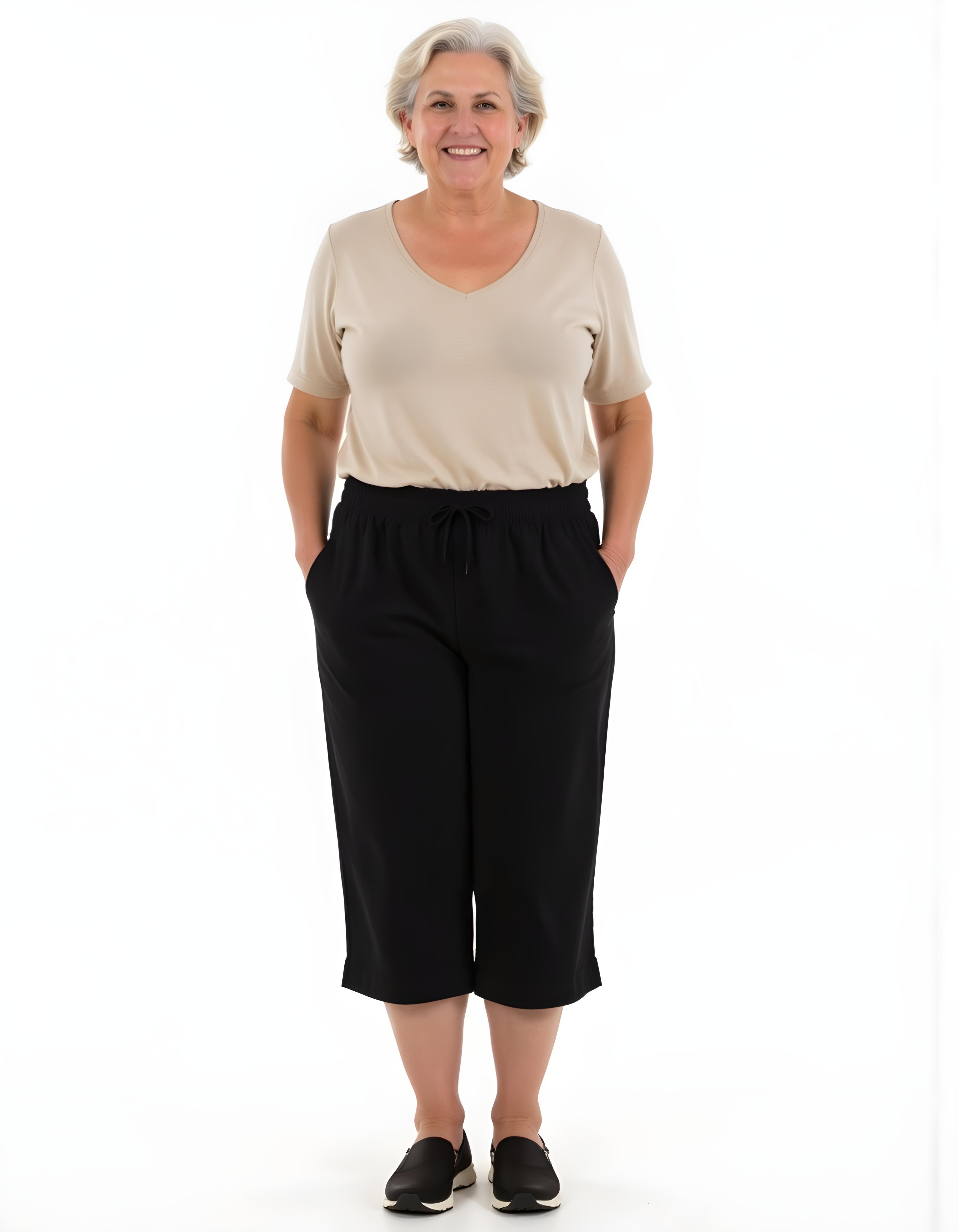 Como Linen/Bamboo Cropped Pant