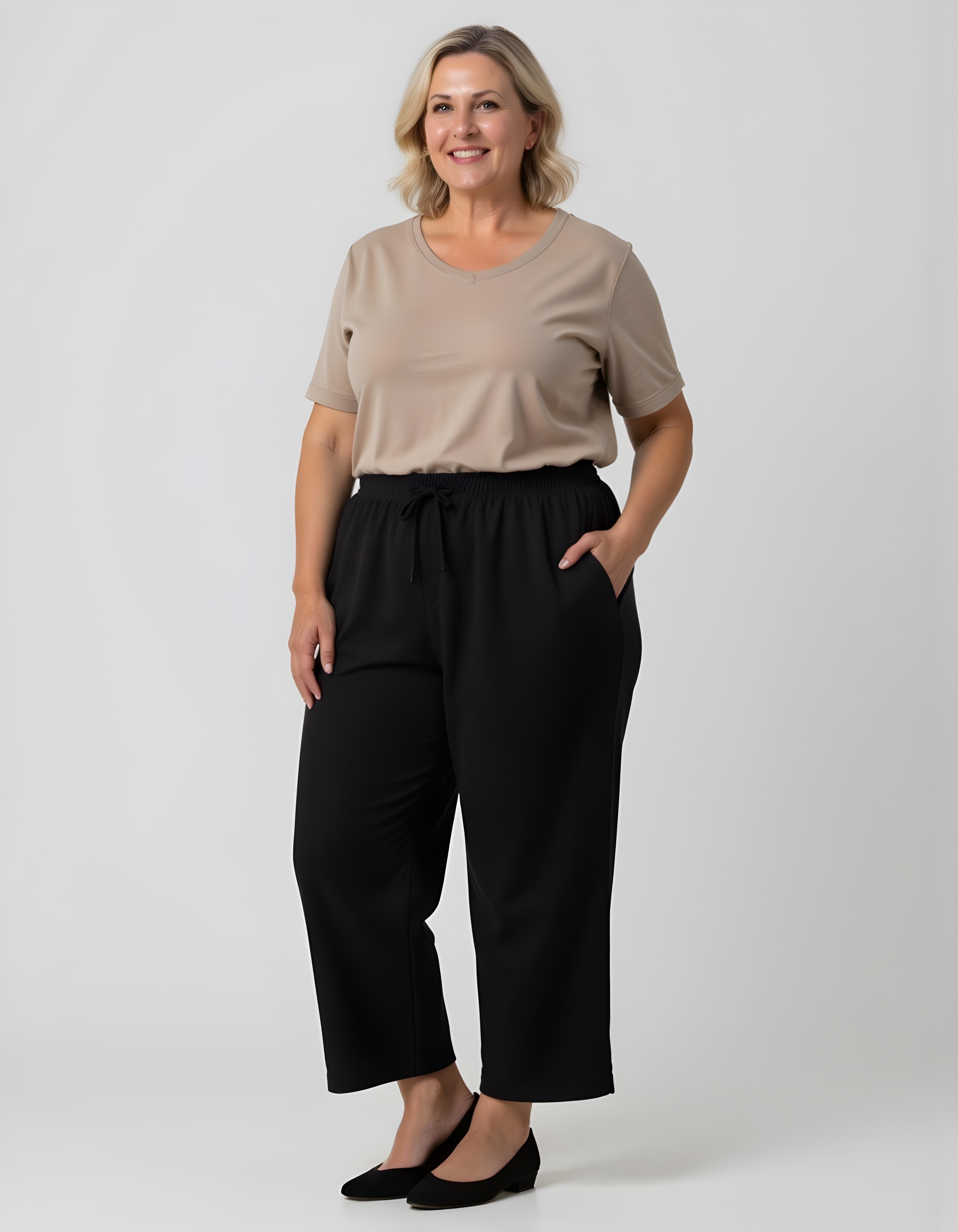 Como Linen/Bamboo Cropped Pant
