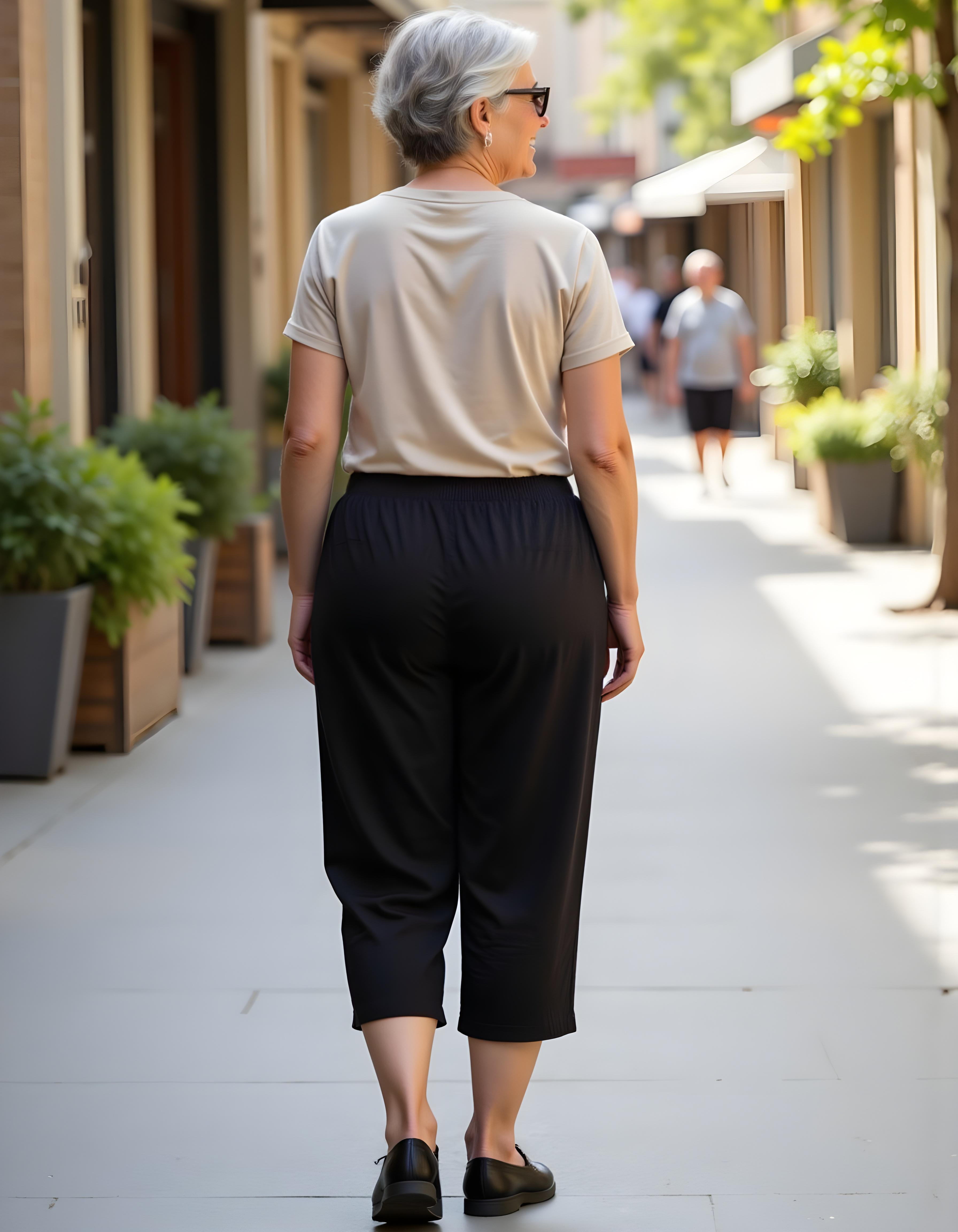 Como Linen/Bamboo Cropped Pant