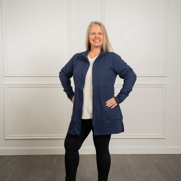 Long Jacket for Women - Madison Full-Length Coverage | AnyAge Wear