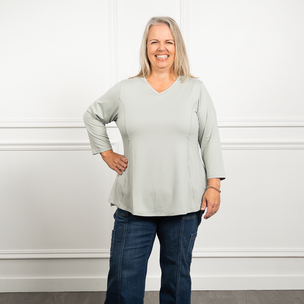 Anti-Muffin-Top 3/4 Sleeve Tee