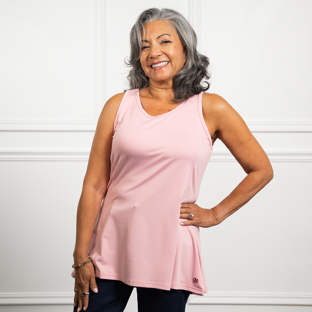 Anti-Muffin-Top Flowy Tank Top (Petite)