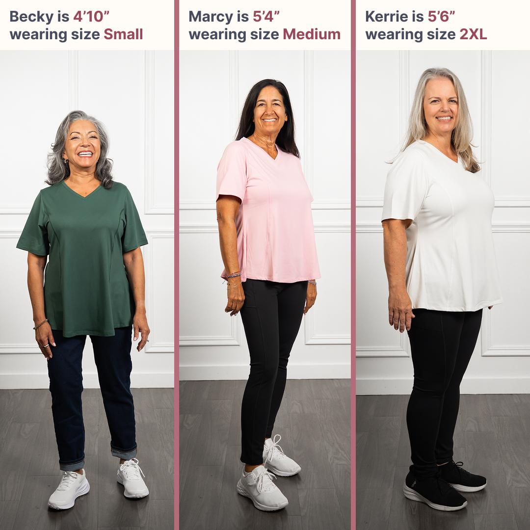 Anti-Muffin-Top Flowy Tee