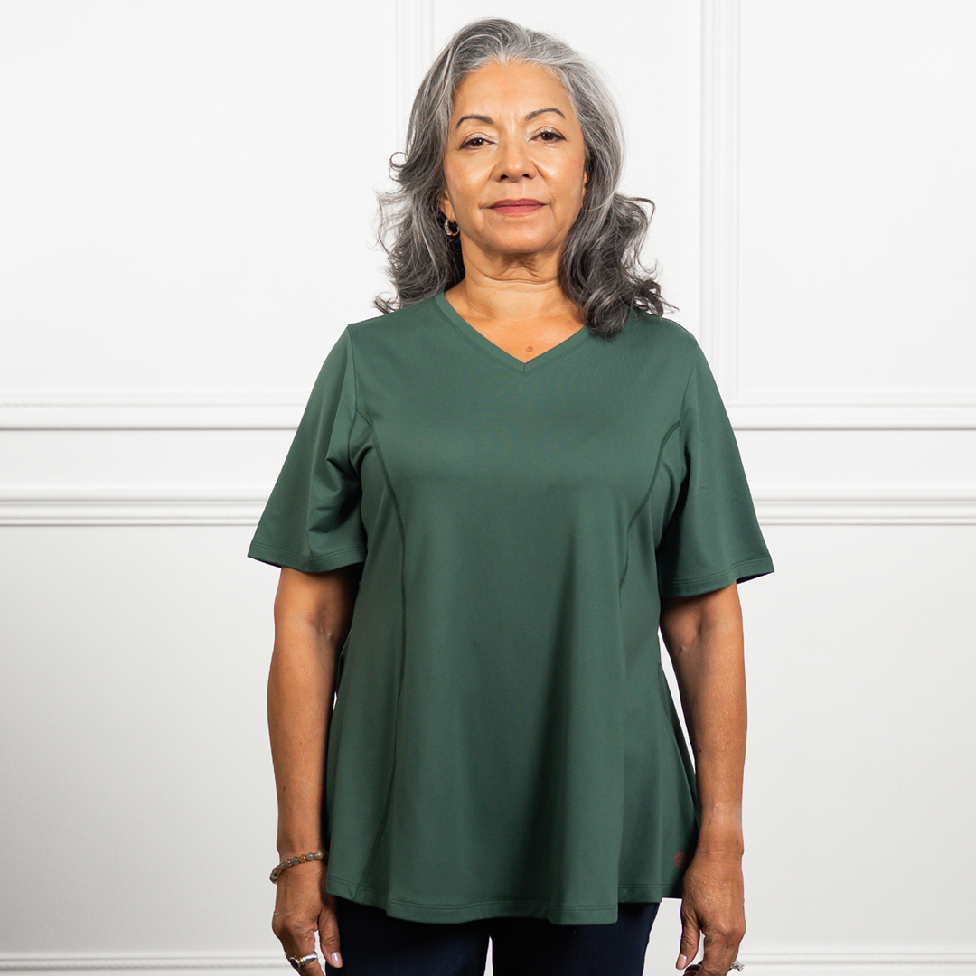 Anti-Muffin-Top Flowy Tee (Petite)