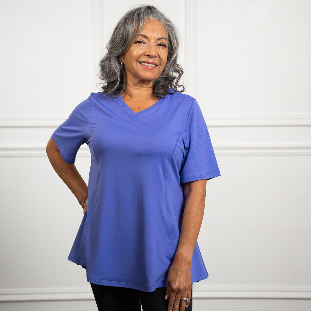 Anti-Muffin-Top Flowy Tee (Petite)