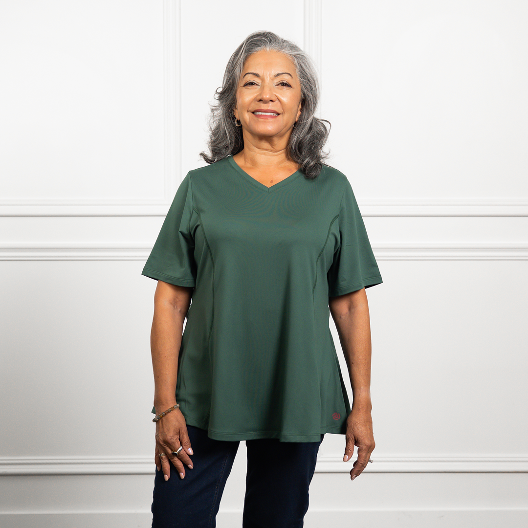Anti-Muffin-Top Flowy Tee