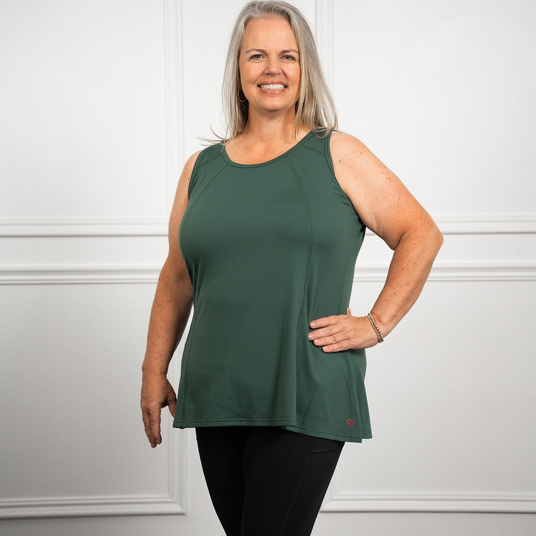 Anti-Muffin-Top Flowy Tank