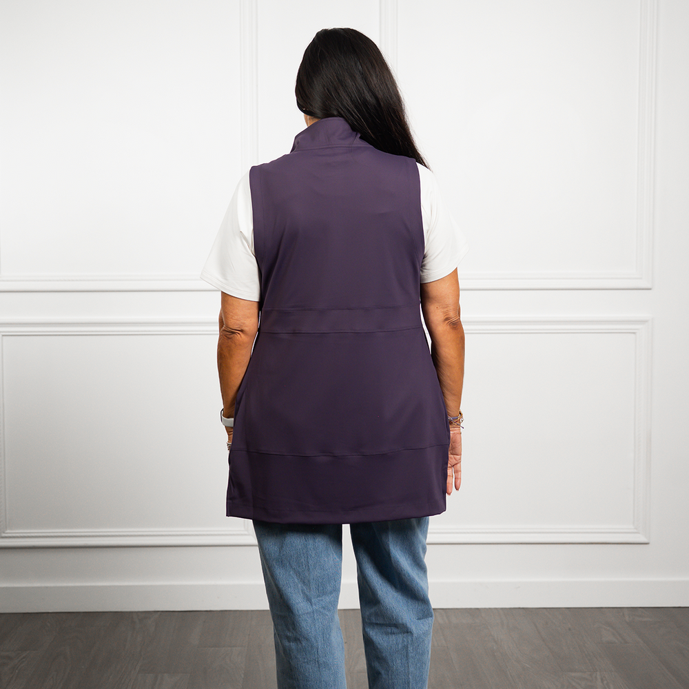 Carefree Long Vest in Diamond White