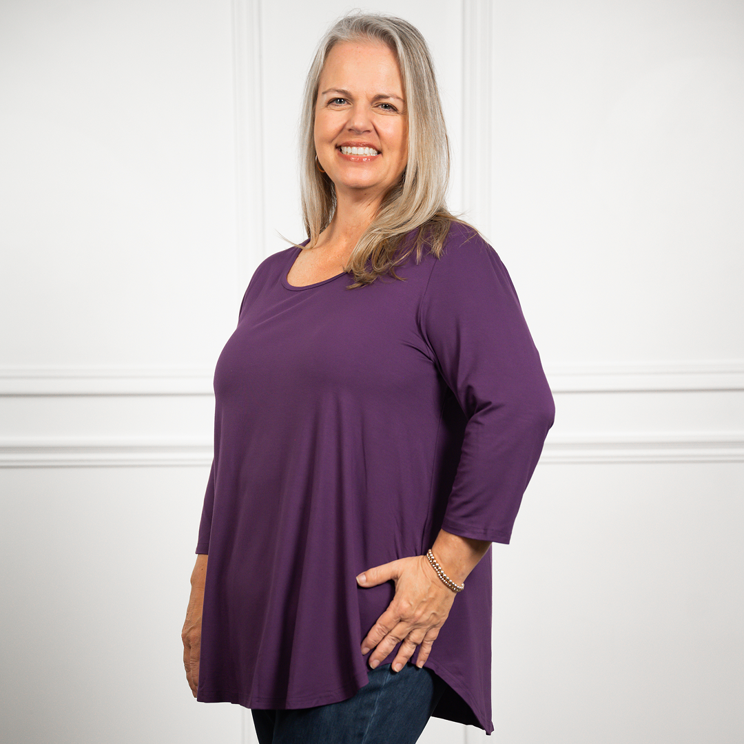 Serene 3/4 Length Bamboo Top