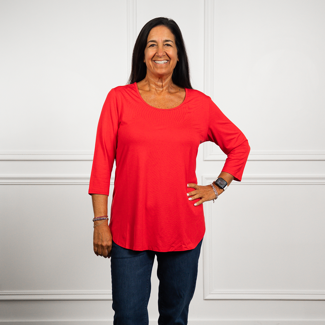 Serene 3/4 Length Bamboo Top