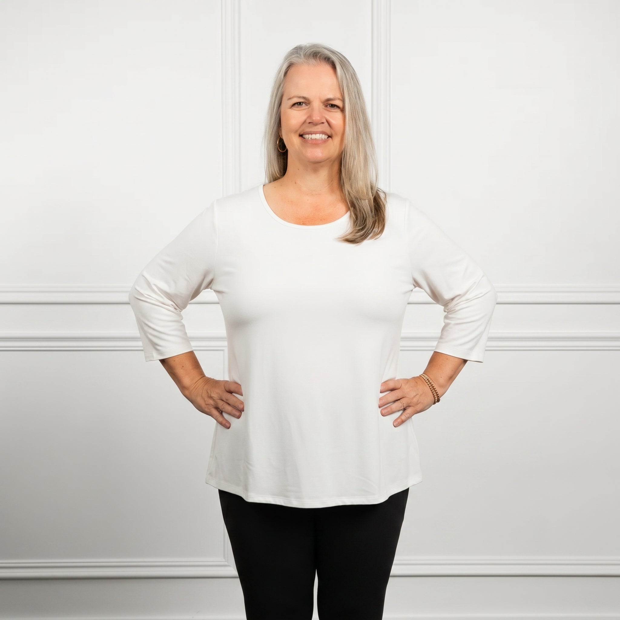 Serene 3/4 Sleeve Bamboo Top
