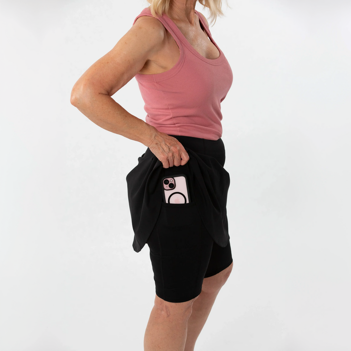 Aria Long Skort w/Pockets