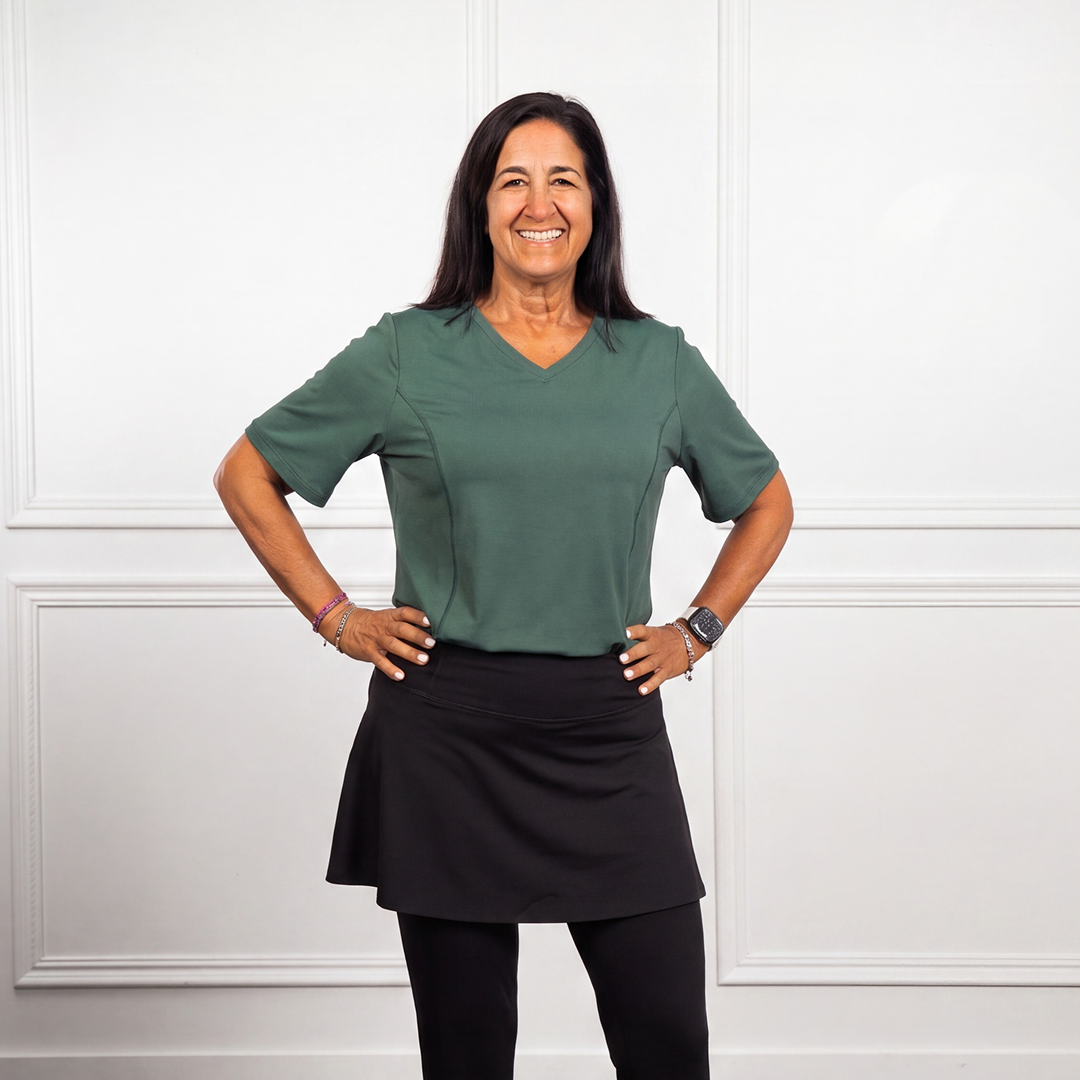 Anti-Muffin-Top Flowy Tee (SL-CTL)